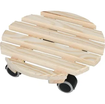 Květináč Dřevěný pojízdný podstavec pod květináč ø 29 cm (výška 8 cm) Indoor – Esschert Design ID_1430173