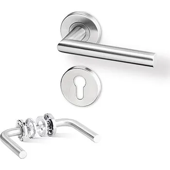 Dveřní kování ACT SERVIS ACT - Tipa R TO3 Provedení: PZ (vložkový zámek), Povrch: IN - nerez