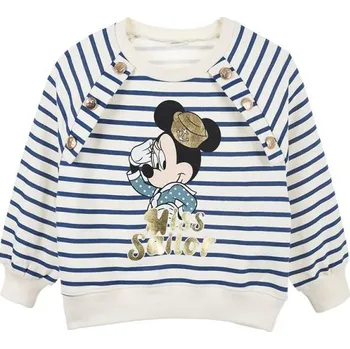 Dívčí mikina Modře pruhovaná mikina Disney Minnie Sailor Velikost: 98
