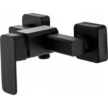 Vodovodní baterie Gamma Caro, nástěnná sprchová baterie, černá matná, GMA-BCN-BK