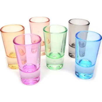 Sklenice Pohár 30ml štamprlík 6ks barevné PROSTE KLC