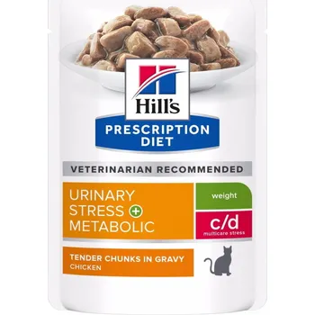 Pro kočku HILL'S Prescription Diet c/d Multicare Stress + Metabolic kapsičky pro kočky 12 x 85&nbsp;g
