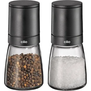 Mlýnek na koření Cilio FLORENZ Mlýnek na sůl a pepř sklo/plast 13,2 cm