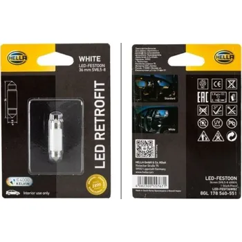 Autožárovka Žárovka, osvětlení interiéru HELLA 8GL 178 560-551