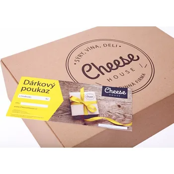 Dárkový potravinový koš Dárkové balení sýrů - Elektronický dárkový poukaz 1 000 Kč