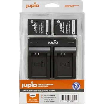 Set Jupio 2x LP-E12 - 875 mAh + Dual Charger pro Canon CCA1010