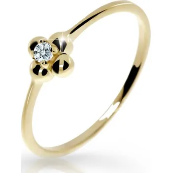 Prsten Zlatý zásnubní prsten DF 2932 se zirkony