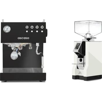 Kávovar Ascaso Steel DUO, Black + Eureka Mignon Bravo, CR white