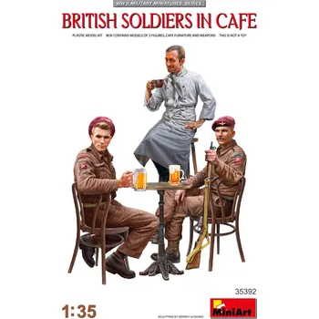 Plastikový model 1/35 British Soldiers in Cafe (3 fig.)