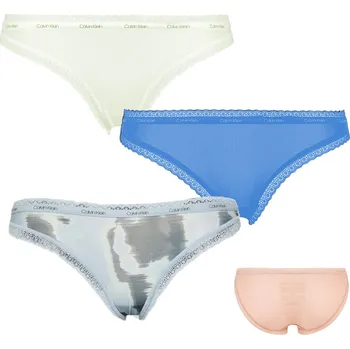 Kalhotky Calvin Klein kalhotky QD3804E 3 pack BOX - Vícebarevné / S