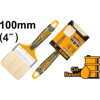 Malířský štětec Štětec plochý plast 4"; INGCO KLC