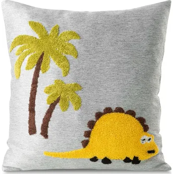 Povlečení ArtFir Povlak na polštář DINO 1 | žlutý dino 45 x 45 cm