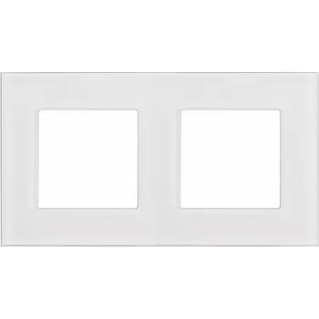 Rám na obraz Maclean Maclean MCE729W dvojitý skleněný rám, bílý, 157x86mm