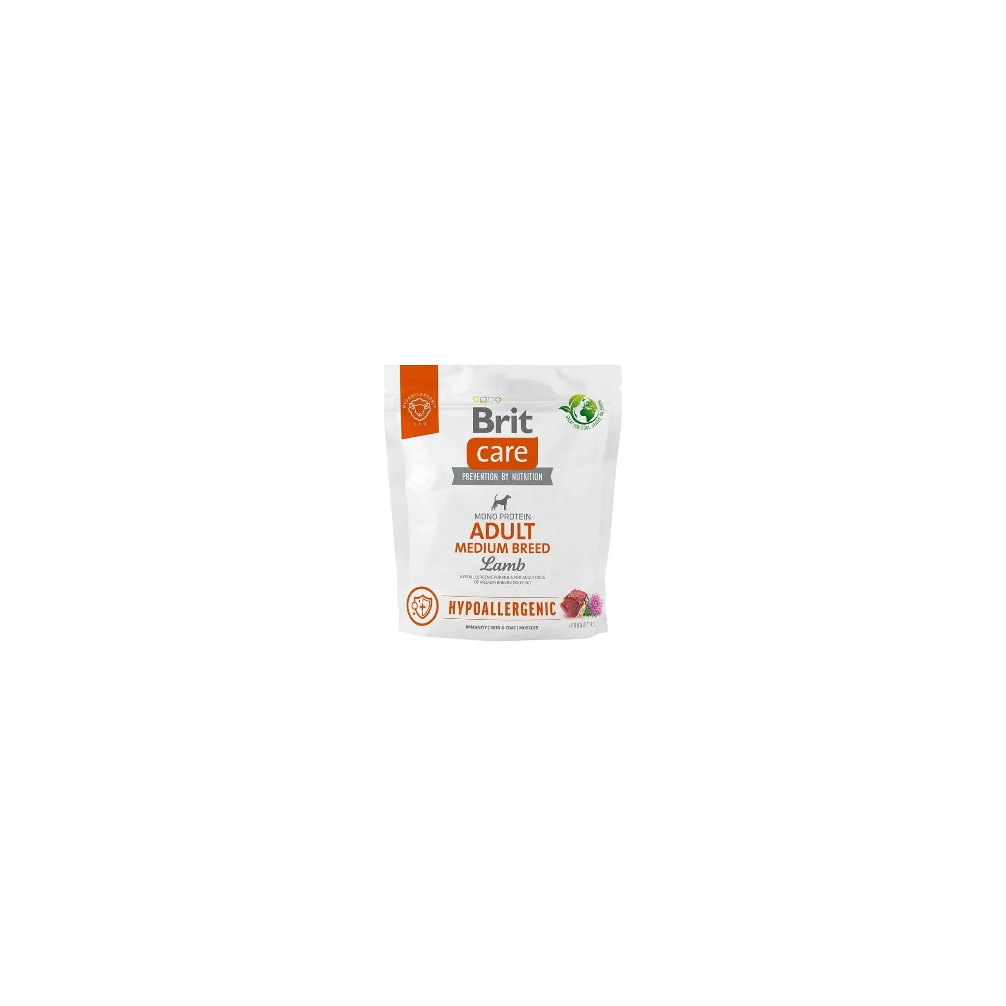 Fotografie 1 - Krmivo pro psa Brit Care Dog Hypoallergenic Adult Medium Breed Lamb 1 kg