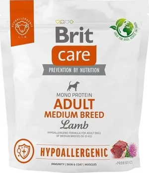 Krmivo pro psa Brit Care Dog Hypoallergenic Adult Medium Breed Lamb