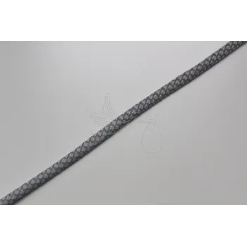 Textilie Oděvní šňůra 5mm - reflexní šedá