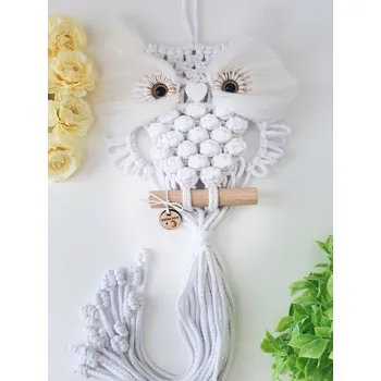 Lapač snů BRIMOON Sova macramé bílá Sova macramé bílá