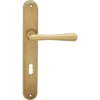 Dveřní kování COBRA ELEGANT Provedení: PZ (vložkový zámek), Povrch: OV - staromosaz, Rozteč: 90 mm