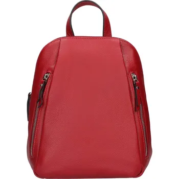 Městský batoh Dámský kožený batoh Katana Eliabet - červená