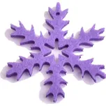 Vločky z filcu 8cm Barva: Fialová