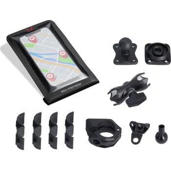 Zavazadlo na motocykl Universal GPS mount kit s Smartphone Drybag. vč. 2" klema, držák na řídítka /zrcátko