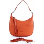 Středně velká oranžovo-hnědá kabelka na rameno/crossbody David Jones 6901-2