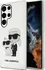 Pouzdro na mobilní telefon Karl Lagerfeld IML Glitter Karl and Choupette NFT pro Samsung Galaxy S23 Ultra čiré
