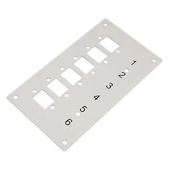 Racková skříň EFB Čelo pro box na optické kabely, 6x SC simplex, otvory 2,8mm (53705.3V2B) - 26.42.0402