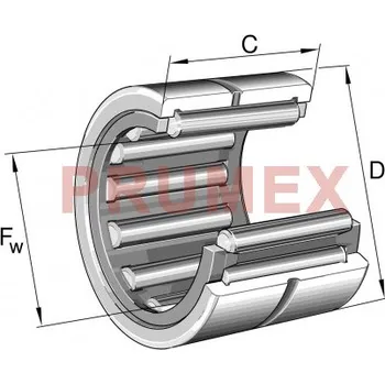 INA RNA 4903-XL jehlové ložisko bez vnitřního kroužku