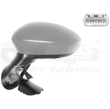 Auto zrcátko Vnější zpětné zrcátko VAN WEZEL 1624817