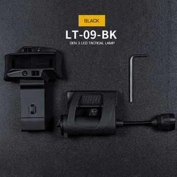 Svítilna Wosport WST Svítilna na helmu Charge MPLS bílá/červená/zelená/IR LED, černá