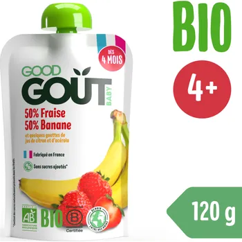 Dětská výživa Good Gout BIO Jahoda s banánem (120 g)