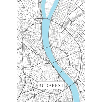 Plakát Plakát, Obraz - Budapest white
