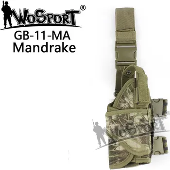 Airsoft Wosport WST univerzální stehenní pouzdro TORNADO, pro praváky - Kryptek Mandrake