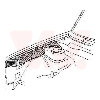 Blatník karosérie Vnitřní blatník VAN WEZEL 5810220