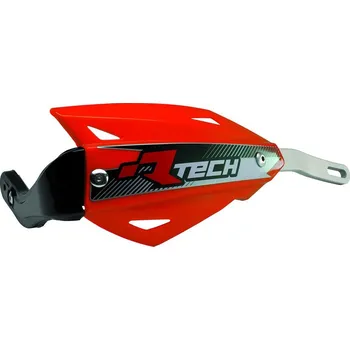 Chránič ruky pro motocykl Chrániče páček/bástry RTECH VERTIGO ALU NEON ORANŽOVÉ
