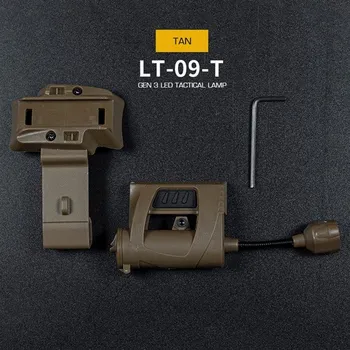 Svítilna Wosport WST Svítilna na helmu Charge MPLS bílá/červená/zelená/IR LED, písková