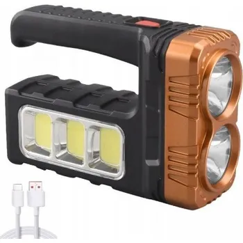 Svítilna AKU Svítilna LED CREE XM-L T6 + solární napájení