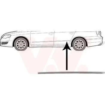 Lišta karosérie Ozdobná / ochranná lišta, dveře VAN WEZEL 5839405