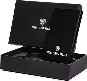 Obal na doklad Peterson Pouzdro na karty s RFID 10 x 6, 5 x 1 cm černé