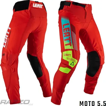 Moto kalhoty MX kalhoty LEATT Moto 5.5 I.K.S. Pant Red 2023 30
