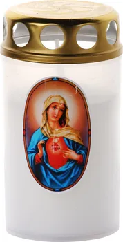 Smuteční dekorace BONY Vatikánka velká s víčkem obtisk 120 g 