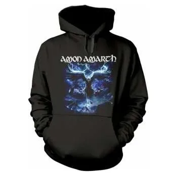 Pánská mikina Merch Amon Amarth: Mikina S Kapucí Raven's Flight (black) M 2020