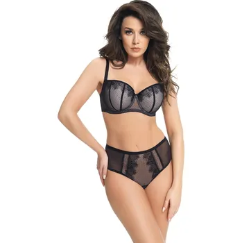 Podprsenka Dámská podprsenka balkonetka K 662 Lipsi černá - Gorsenia černá 75D