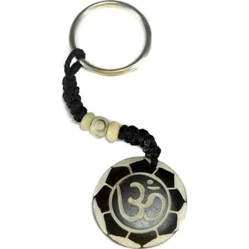 Přívěsek na klíče Om di bunga teratai putih