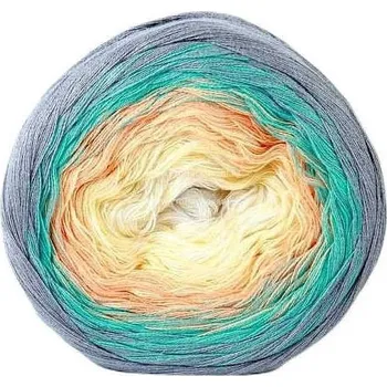Příze ReTwisst Filars Soft Cake 9037 bílá, žlutá, oranžová, tyrkysová, šedá