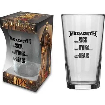 Sklenice sada sklenic na pivo Megadeth - The Sick, The Dying And The Death