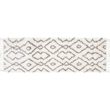 Koberec Moderní koberec Aztec - mřížka 1 - krémový Rozměr koberce: 80x250 cm