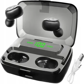 Bezdrátová sluchátka BT 4.1 Powerbanka 5902802920263