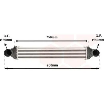 Chladič motoru Chladič turba VAN WEZEL 30004368